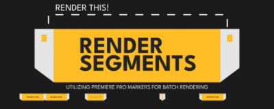 Interface RenderSegments avec marqueurs de timeline