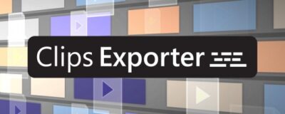 Interface Clips Exporter dans Adobe Premiere Pro