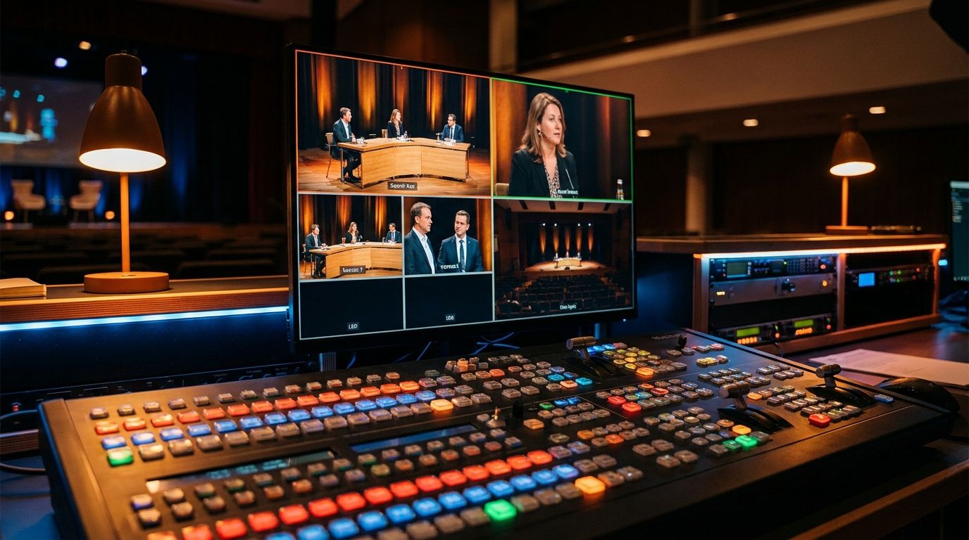 Captation multicaméra : bien dimensionner sa régie pour une table ronde